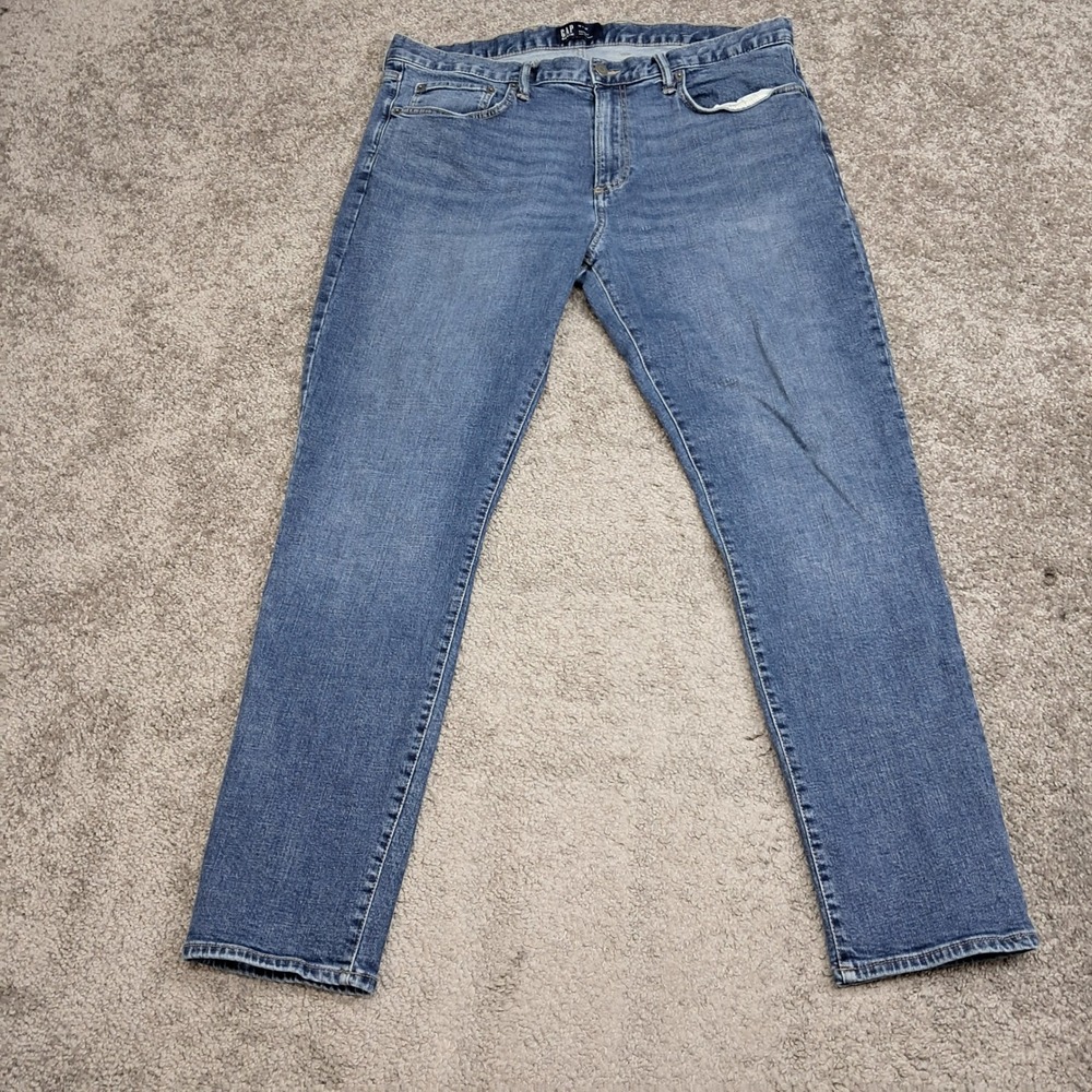 Gap Denim Skinny For Good Mens 38x32 Medium Wash Blue Stretch‎ Jeans